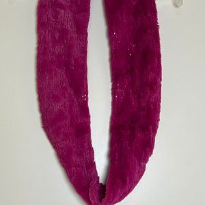 5/48 Hot Pink with sequins circular/infinity scarf